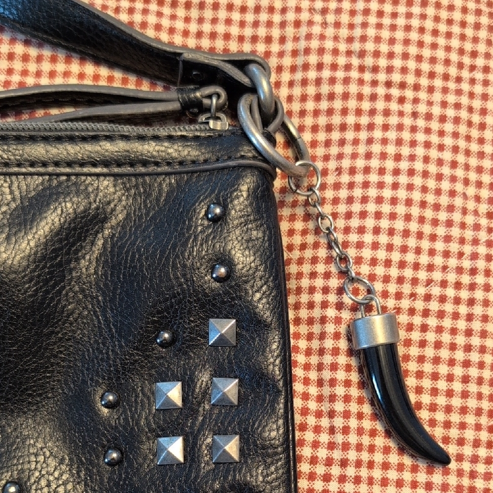 Nine West Black Studded Crossbody Bag - Picture 3 of 9